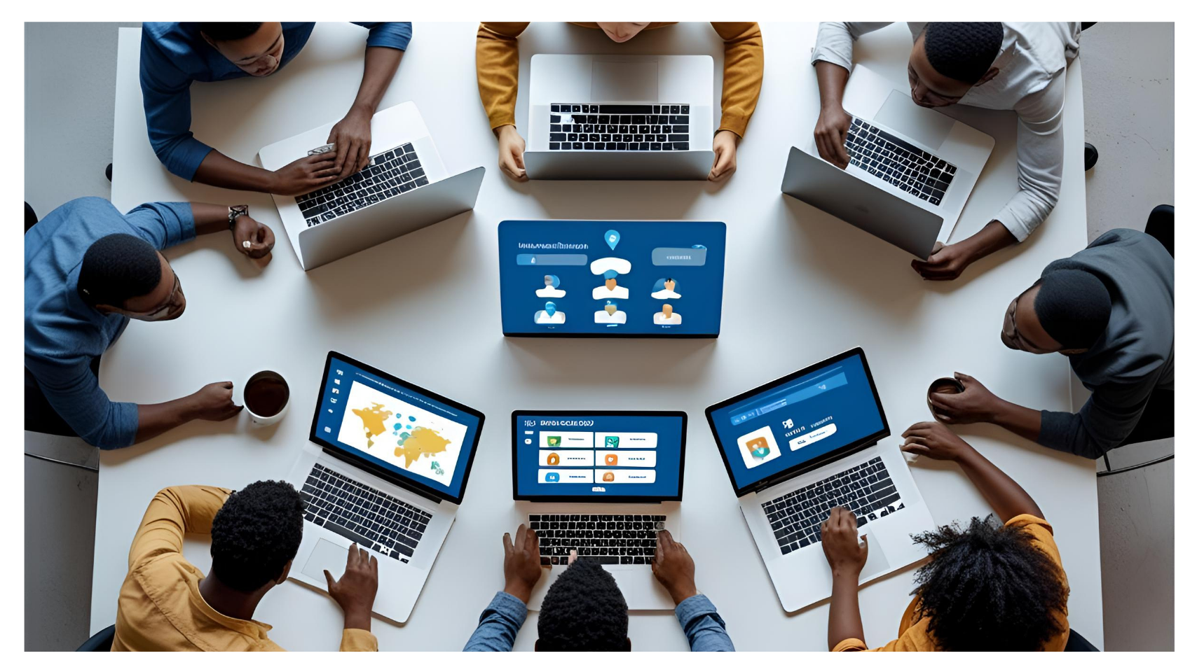 Remote support team helping a small business scale