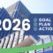 A photo of a building with a text that says 2026: goal, plan and action
